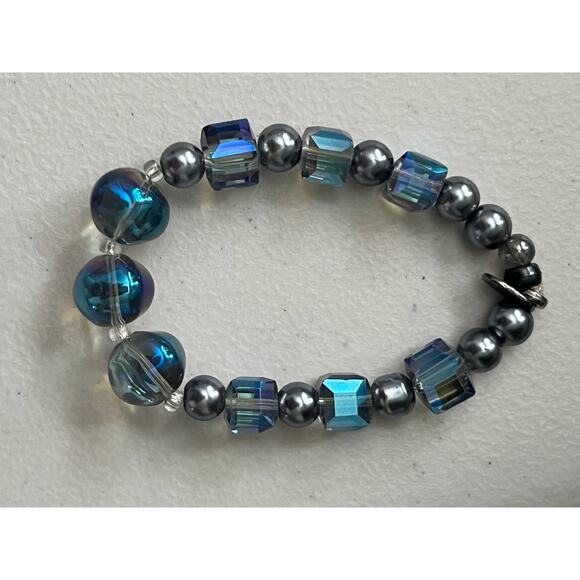 Boho Chic Handmade Glass Bracelet Set Classy Unique Future Core - Picture 4 of 4